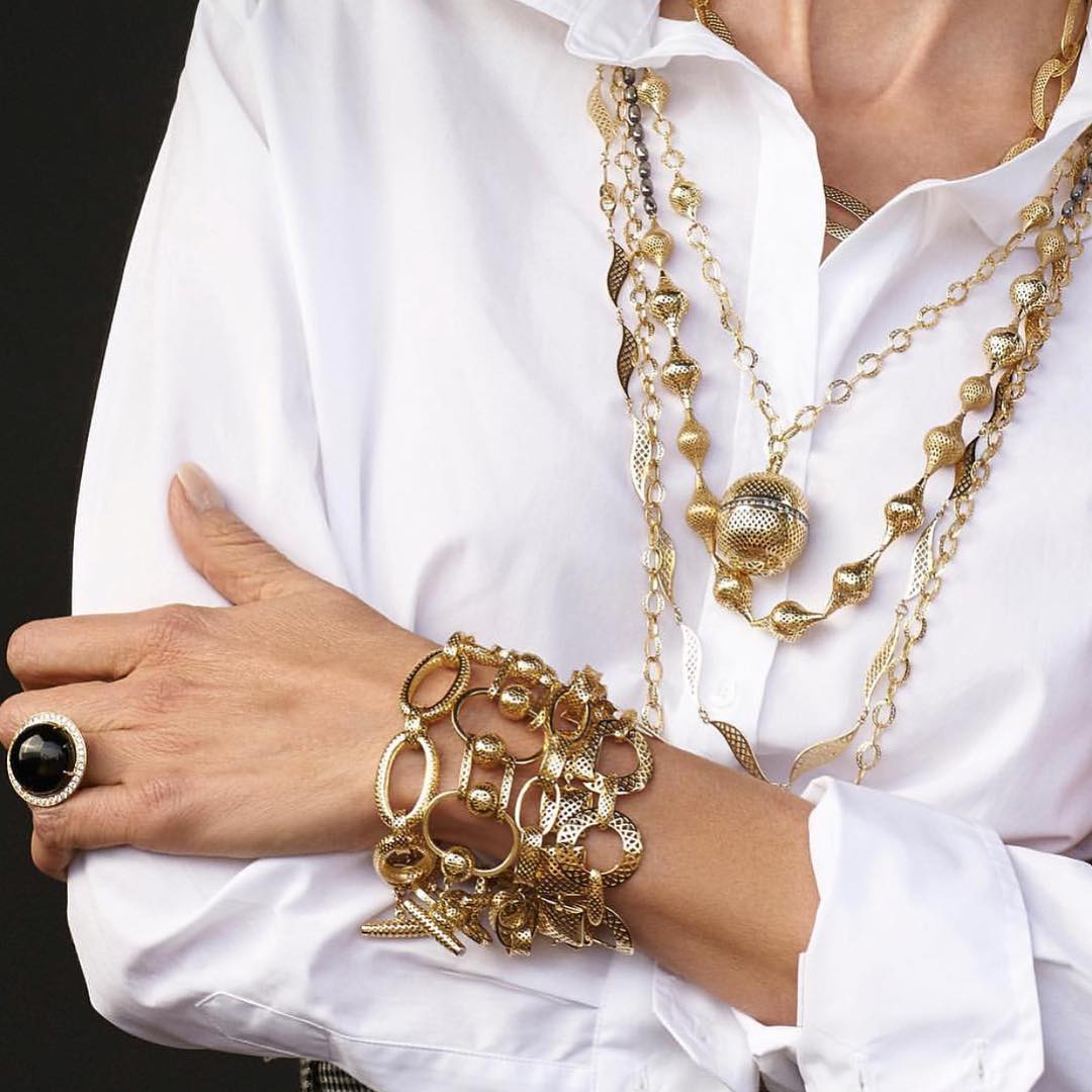 Classic gold collection by Ray Griffiths, bracelets, chains and ring. Spotlight on Gold Jewelry Classics By Ray Griffiths